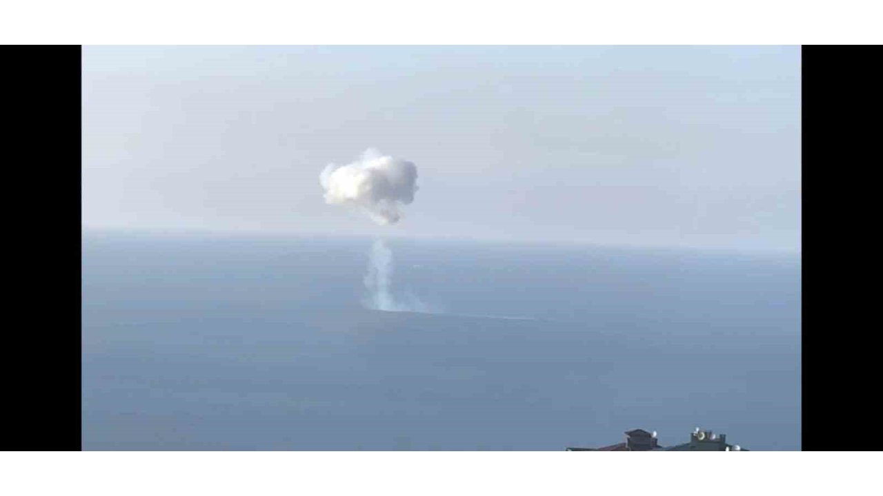 Trabzon Açıklarında Denizde Patlama