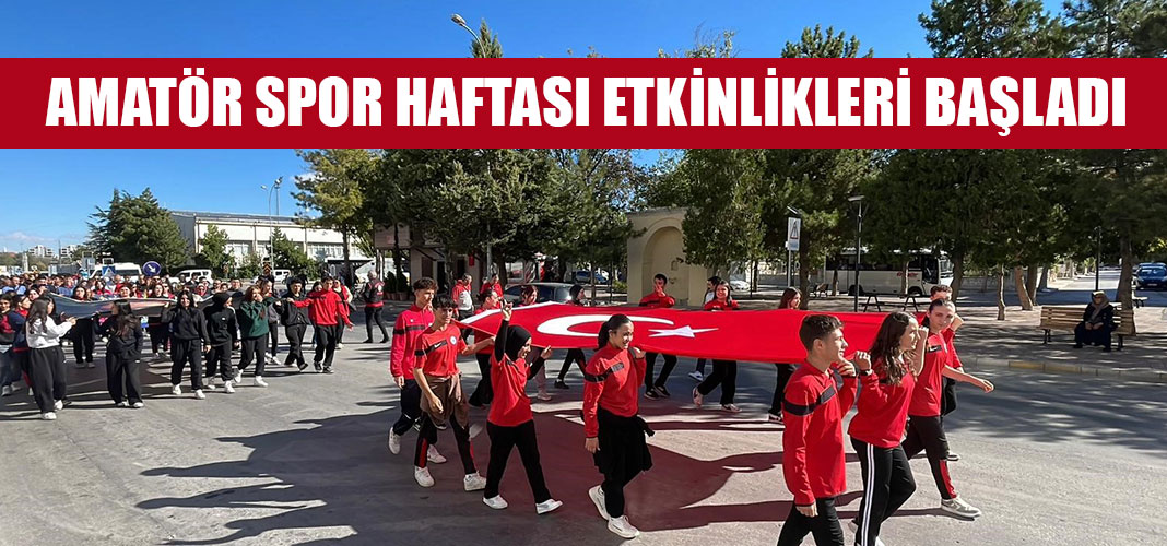 AMATÖR SPOR HAFTASI ETKİNLİKLERİ BAŞLADI