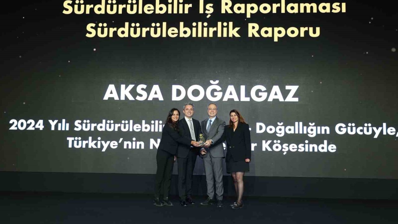 Aksa Doğalgaz’ın Sürdürülebilirlik Raporu’na Ödül