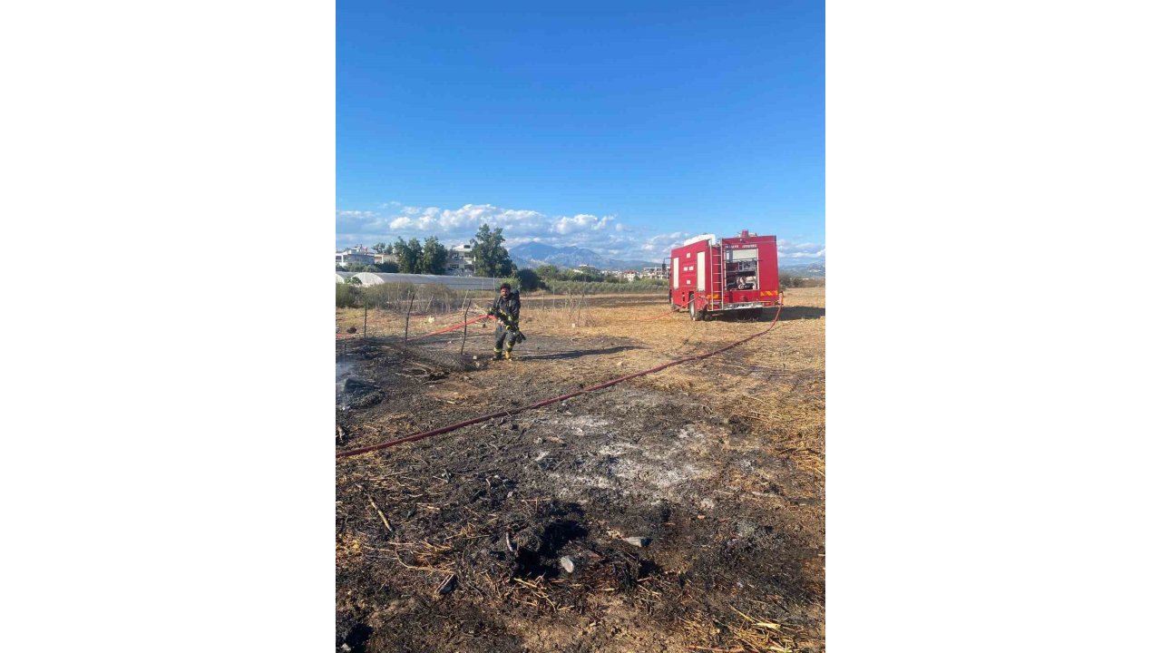 Serik’te Ahırda Çıkan Yangında 1 Koyun Telef Oldu