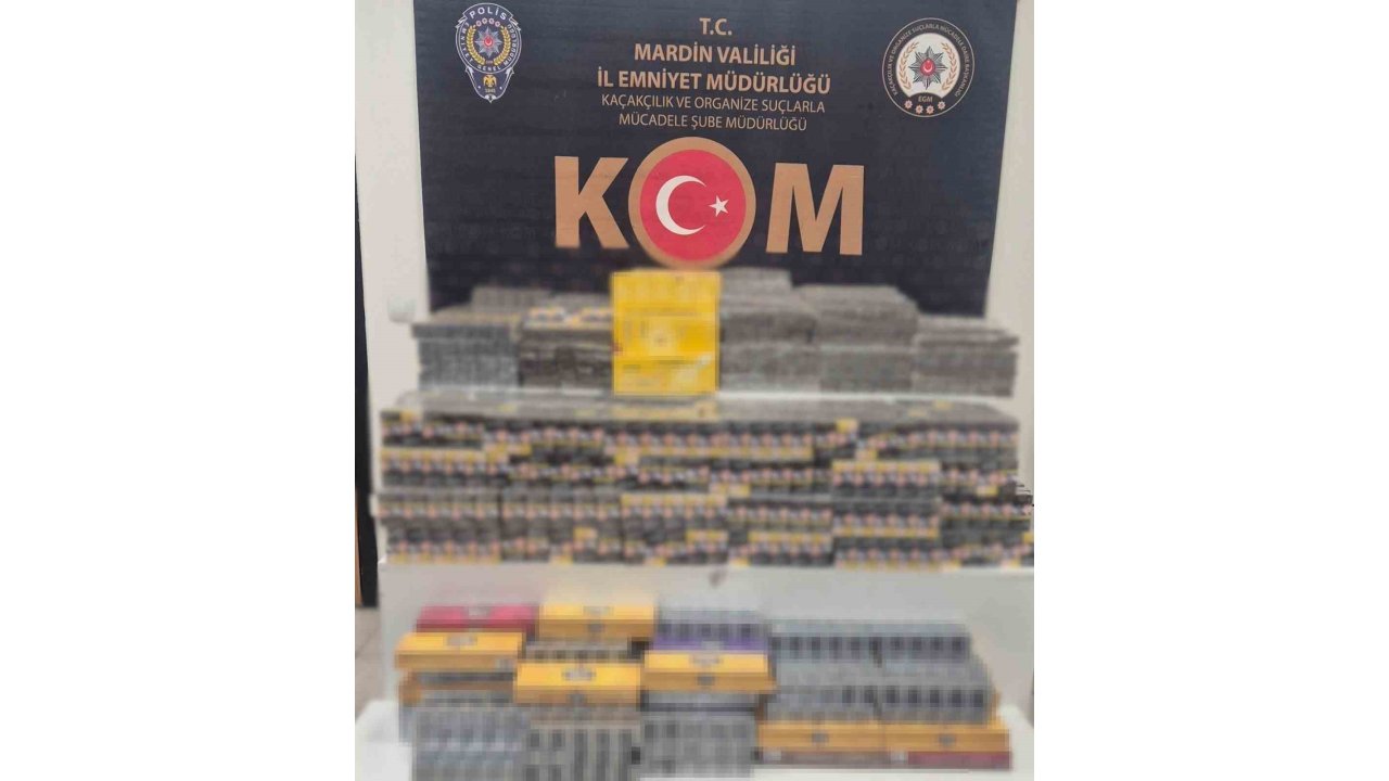 Mardin’de 7 Bin Paket Kaçak Sigara Ele Geçirildi