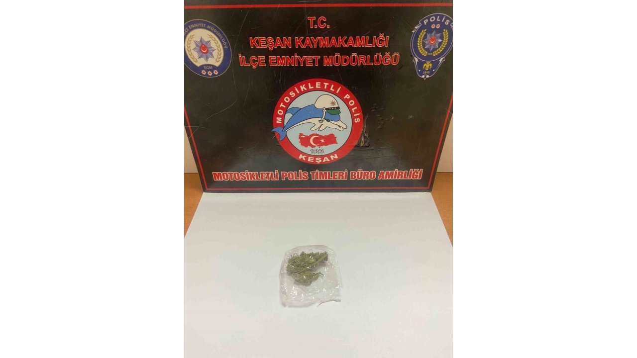 Keşan’da Uyuşturucuyla Yakalanan Şahıs Gözaltına Alındı
