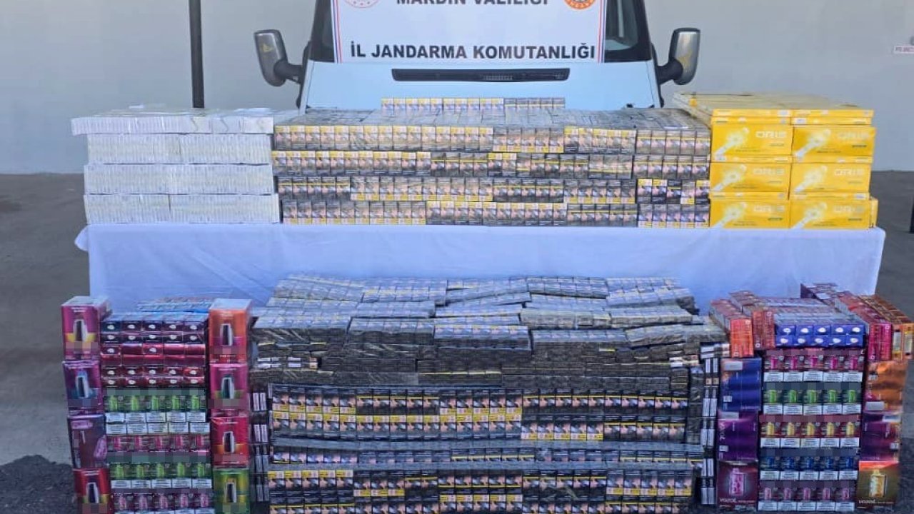 Midyat’ta Minibüste 2 Milyon Liralık Kaçak Sigara Operasyonu