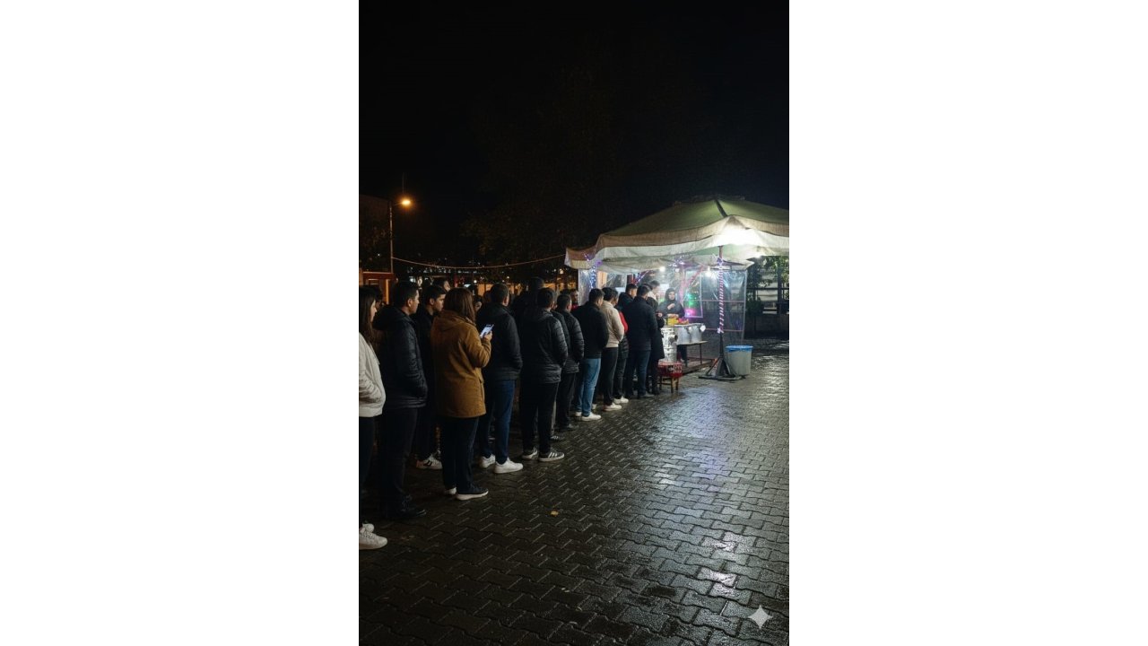 Glikoz Şurubu Kullanmadan Halka Tatlısı Yapıyor, Kuyruk Caddelere Taşıyor