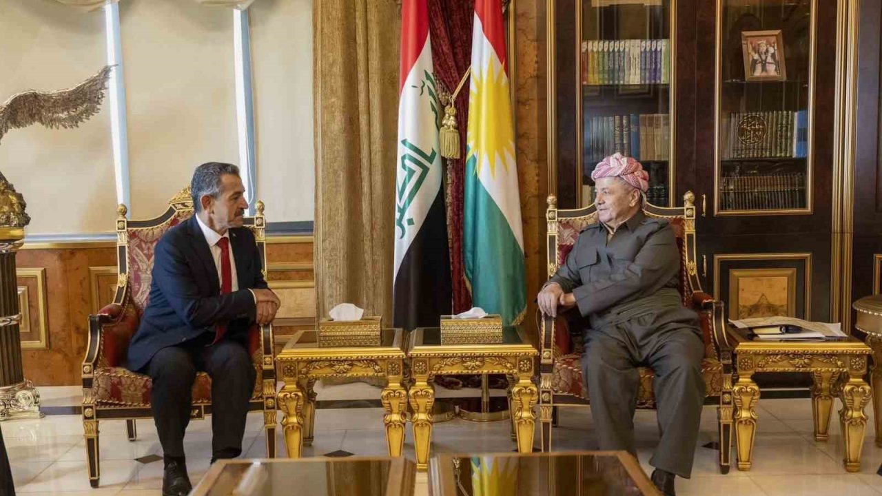 Şırnak Valisi Ekici, Irak’ta Mesut Barzani İle Görüştü