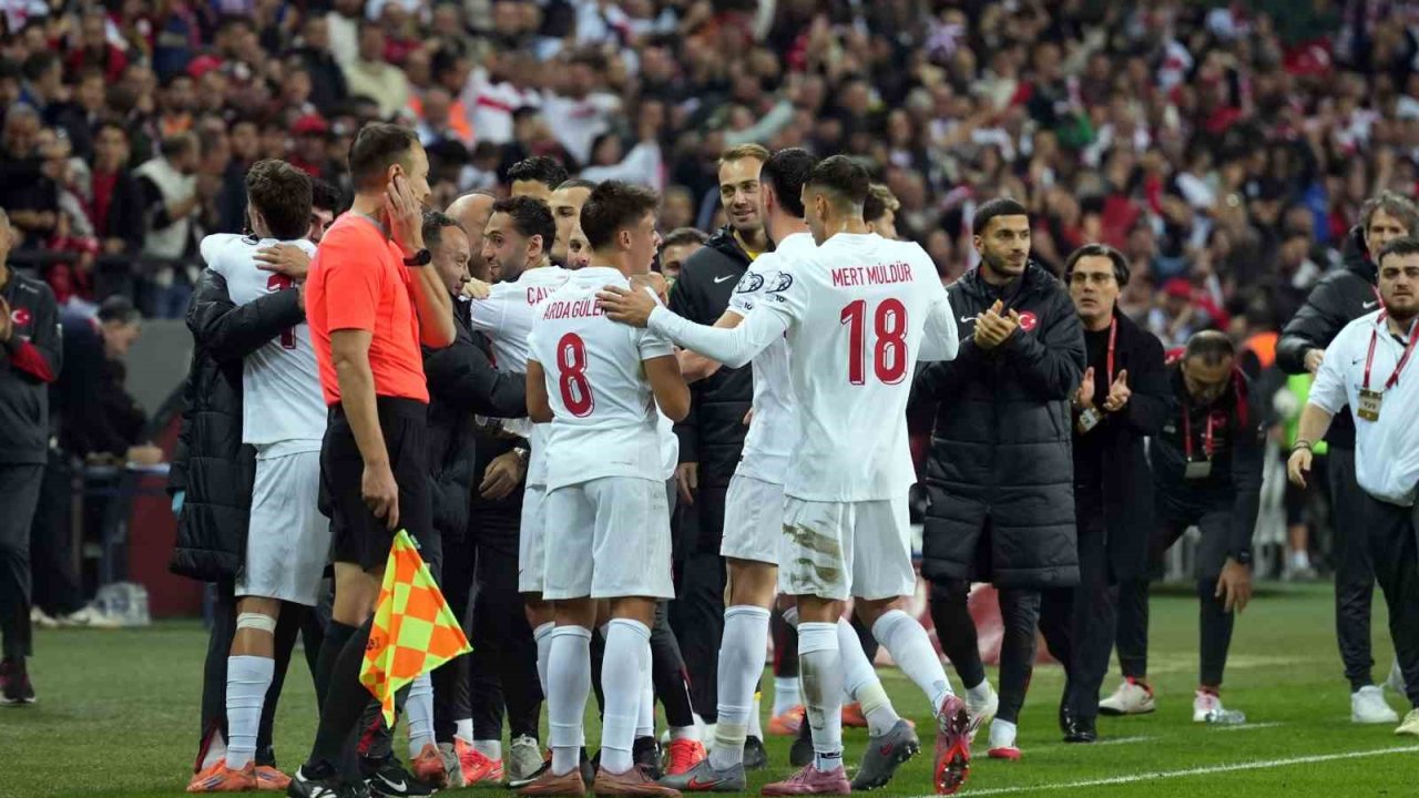 2026 Fıfa Dünya Kupası Avrupa Elemeleri: Türkiye: 3 - Gürcistan: 0 (İlk Yarı)