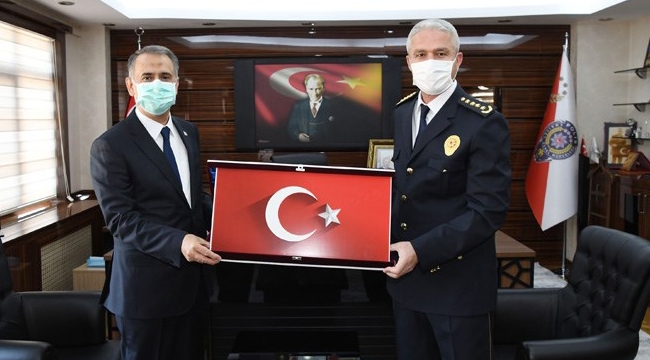 Vali Mahmut Çuhadar’dan İl Emniyet Müdürlüğü’ne Ziyaret