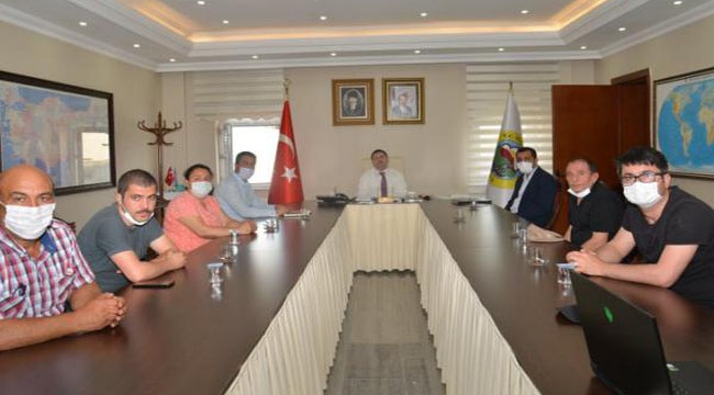 Vali/Belediye Başkan V. Sn. H. Engin Sarıibrahim Başkanlığında İller Bankası Teknik Heyetiyle İstişare Toplantısı Yapıldı.