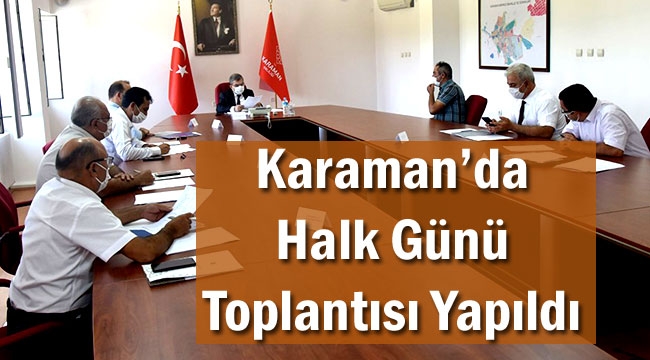 Halk Günü Toplantısı Yapıldı