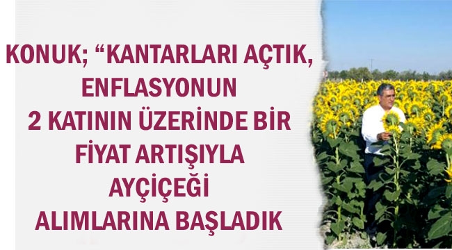 AYÇİÇEK HASADI BAŞLADI