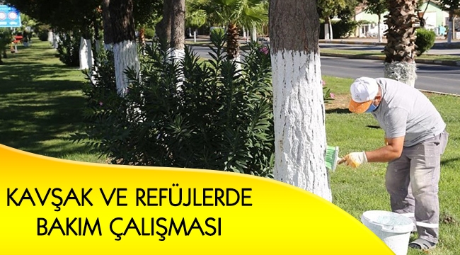KAVŞAK VE REFÜJLERDE BAKIM ÇALIŞMASI