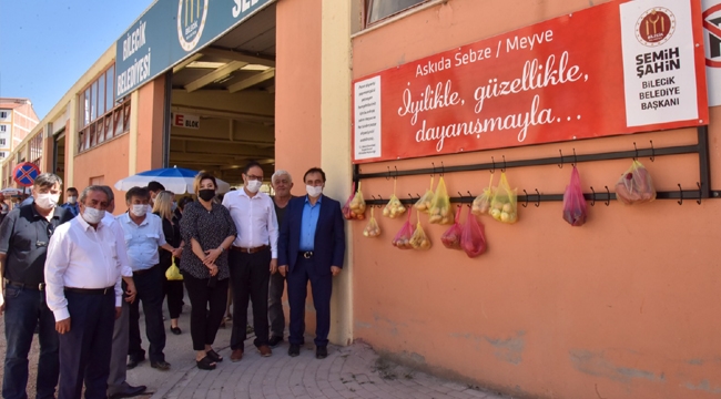 BİLECİK BELEDİYESİ TARAFINDAN HAZIRLANAN ‘’ASKIDAN SEBZE VE MEYVE’’ UYGULAMASI BAŞLADI