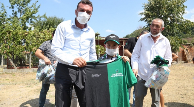 Çocuklar spor malzemesi istedi Başkan Büyükakın gönderdi