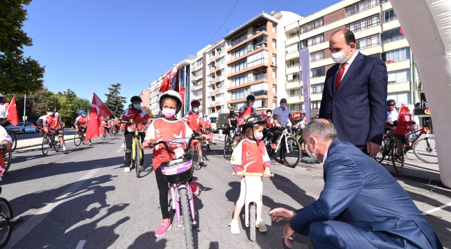 30 Ağustos’ta Zafer İçin Pedal Çevirdiler
