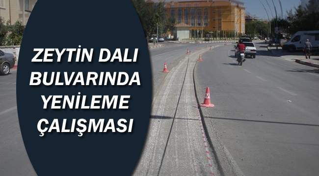 ZEYTİN DALI BULVARINDA YENİLEME ÇALIŞMASI