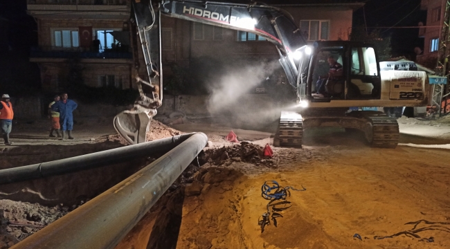 İçme Suyu Ana İsale Hattındaki Çalışmalar Tamamlandı