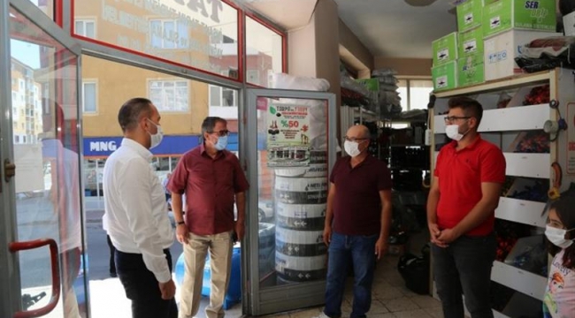 Başkan’dan Maske, Mesafe ve Hijyen Denetimi