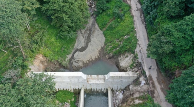 YAPILAN TERSİP BENDİYLE SU TAŞKINLARI ÖNLENİYOR