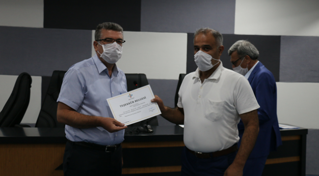 ÖZVERİLİ ÇALIŞANLAR TEŞEKKÜR BELGESİ İLE ONURE EDİLDİ