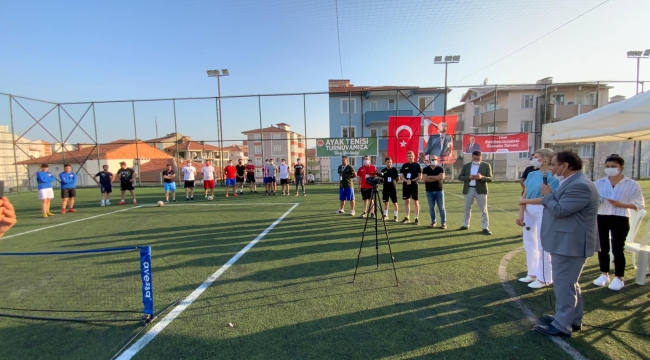 BELEDİYEMİZ TARAFINDAN DÜZENLENEN AYAK TENİSİ TURNUVASI BAŞLADI