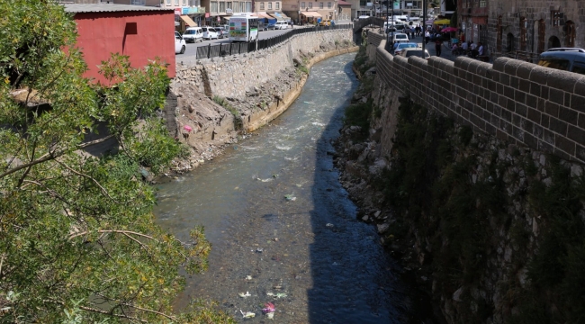 Bitlis’te dere yatağında temizlik çalışması