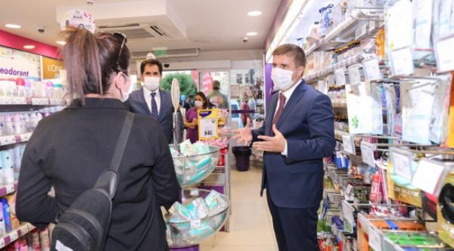 Vali/Belediye Başkan V. Sn. H. Engin Sarıibrahim, Tüm Türkiye'de Eş Zamanlı Gerçekleştirilen Covid-19 Tedbirleri Denetimi