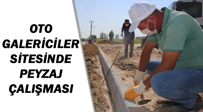 OTO GALERİCİLER SİTESİNDE PEYZAJ ÇALIŞMASI