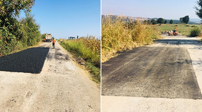 İzmit Yenice Köyü yolu bakımdan geçti