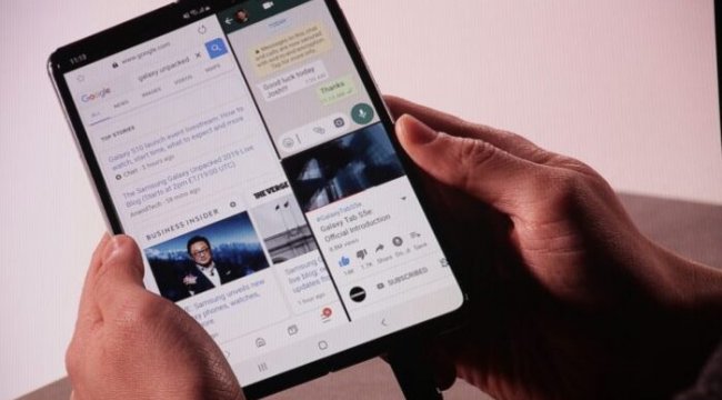 Samsung Galaxy Fold serisi için 3’lü mekanizmayı hayata geçiriyor