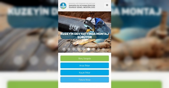 SASKİ’ye dair her şey mobil uygulamasında