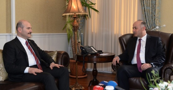 Bakan Soylu’ Vali Azizoğlu’nu ziyaret Etti