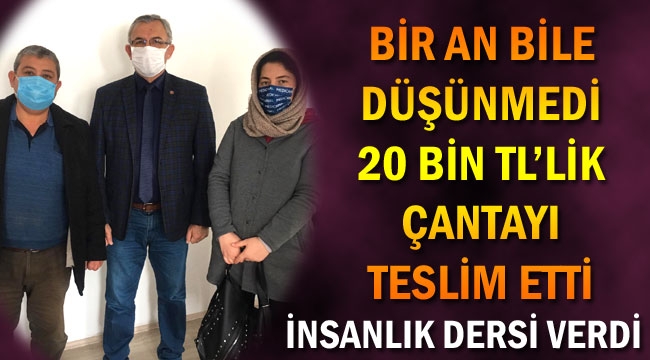 İNSANLIK DERSİ VERDİ