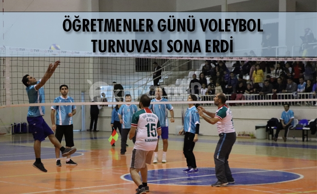 ogretmenler gunu voleybol turnuvasi sona erdi spor e karaman karaman haber karamandan haberler larende