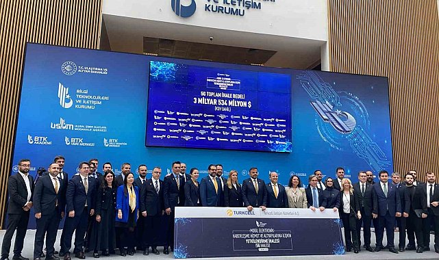 5G Yetkilendirme İhalesi'nde toplam ihale bedeli 3 milyar 534 milyon dolar oldu