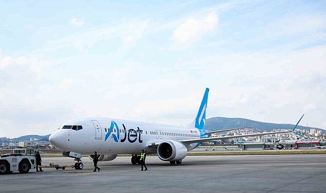 AJet'in fabrika çıkışlı 5. uçağı İstanbul Sabiha Gökçen'e indi