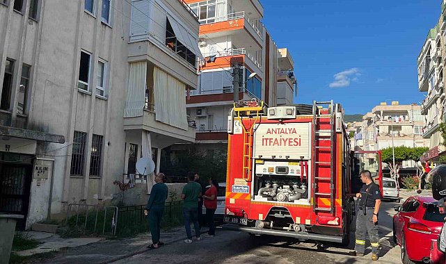 Alanya'da evin banyosunda çıkan yangın korkuttu