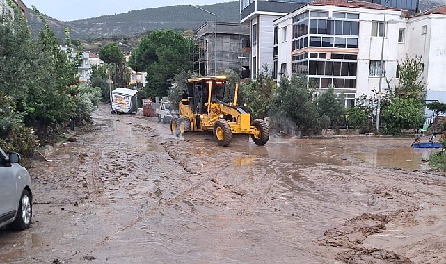 Aliağa Belediyesinden sel bölgesine destek