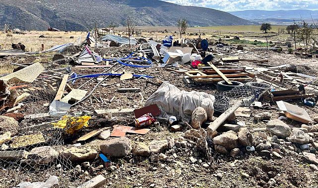 Ankara'da fırtınada hasar gören bölge görüntülendi