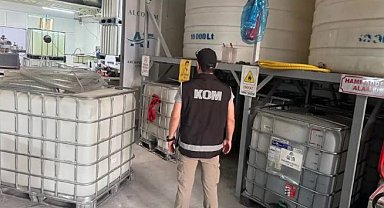 Antalya'da kaçak alkol operasyonu: 14 bin 884 litre kaçak alkol ele geçirildi