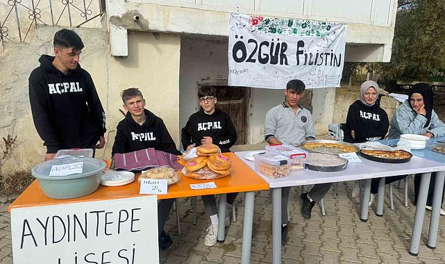 Aydıntepeli öğrencilerden Gazze'ye yardım eli