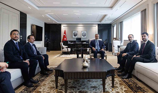 Bakan Fidan, TÜRKPA Genel Sekreteri Büyükelçi Hasan'ı kabul etti