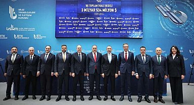 Bakan Uraloğlu: " 3 operatör, toplamda 2 milyar 945 milyon dolar teklif vererek frekans bantlarını almaya hak kazandı"