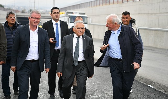 Başkan Büyükkılıç'tan açılış için gün sayan katlı kavşakta inceleme