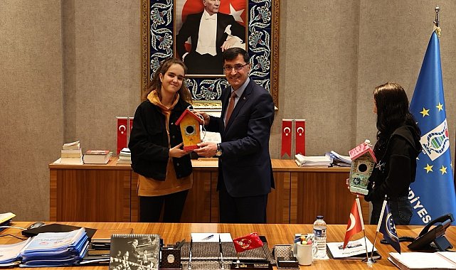 Başkan Kahveci, özel eğitim öğrencilerini ağırladı