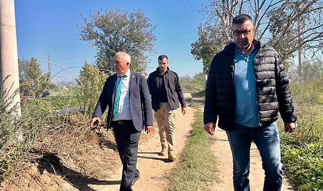 Başkan Yıldırımkaya, ova yollarında incelemelerde bulundu