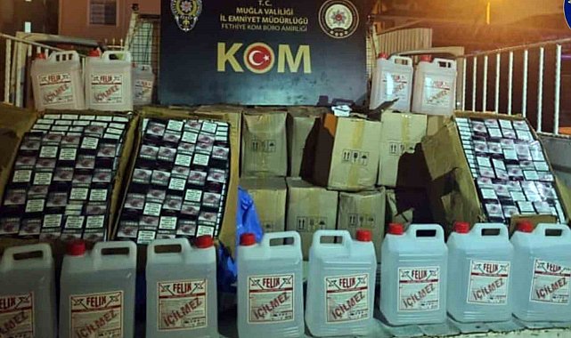 Bin 980 litre sahte şarap ele geçirildi