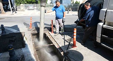 Bodrum'da mazgal ve yağmur suyu hattı temizliği sürüyor