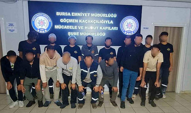 Bursa'da kaçak göçmen operasyonu