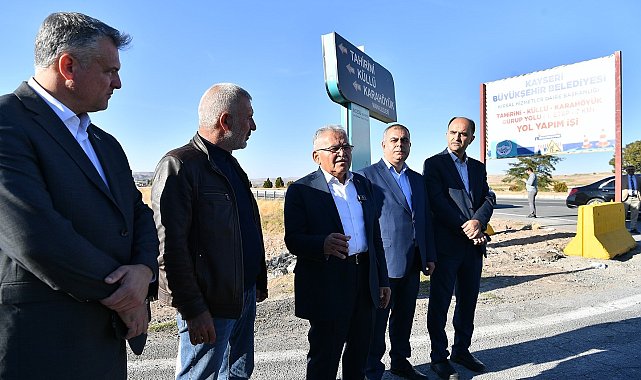 Büyükşehir, kırsalda 3 mahalleyi ilgilendiren 7 kilometrelik grup yolunun ilk etabına başladı