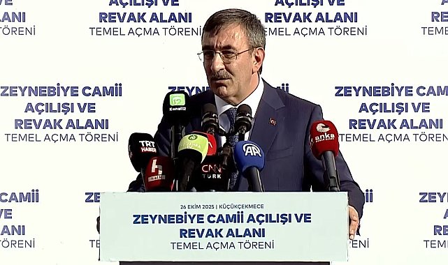 Cevdet Yılmaz, Zeynebiye Camii'nin açılışına katıldı: "İslam kültür ve medeniyetinde hayat, cami ile başlar ve camilerin çevresinde gelişir"